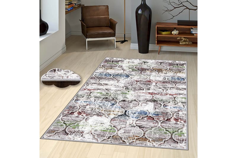 Homefesto Tæppe 80x120 cm - Flerfarvet - Tekstiler - Tæpper - Orientalske tæpper