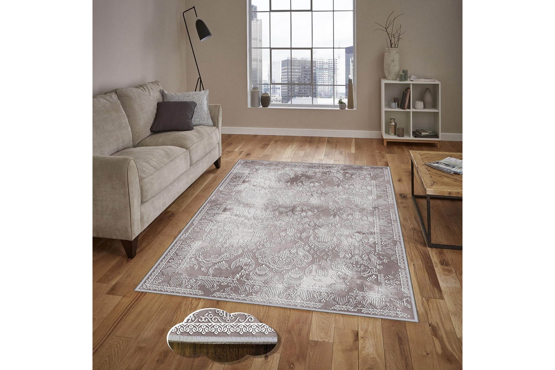 Homefesto Tæppe 80x120 cm - Flerfarvet - Tekstiler - Tæpper - Orientalske tæpper