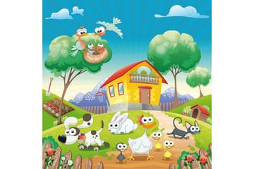 Homefesto Tæppe 80x120 cm - Flerfarvet - Tekstiler - Tæpper - Orientalske tæpper