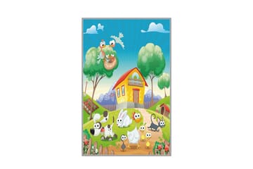 Homefesto Tæppe 80x120 cm - Flerfarvet - Tekstiler - Tæpper - Orientalske tæpper