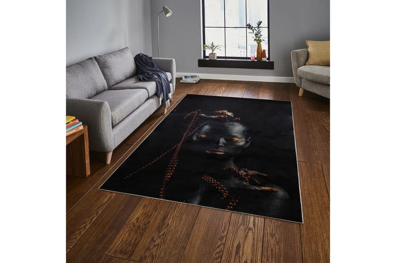 Homefesto Tæppe 80x120 cm - Flerfarvet - Tekstiler - Tæpper - Orientalske tæpper
