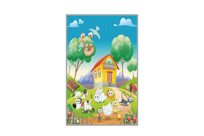 Homefesto Tæppe 80x120 cm - Flerfarvet - Tekstiler - Tæpper - Orientalske tæpper