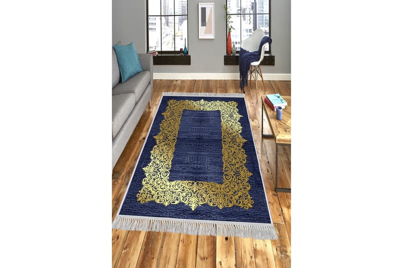 Homefesto Tæppe 80x120 cm - Flerfarvet/Velour - Tekstiler - Tæpper - Orientalske tæpper