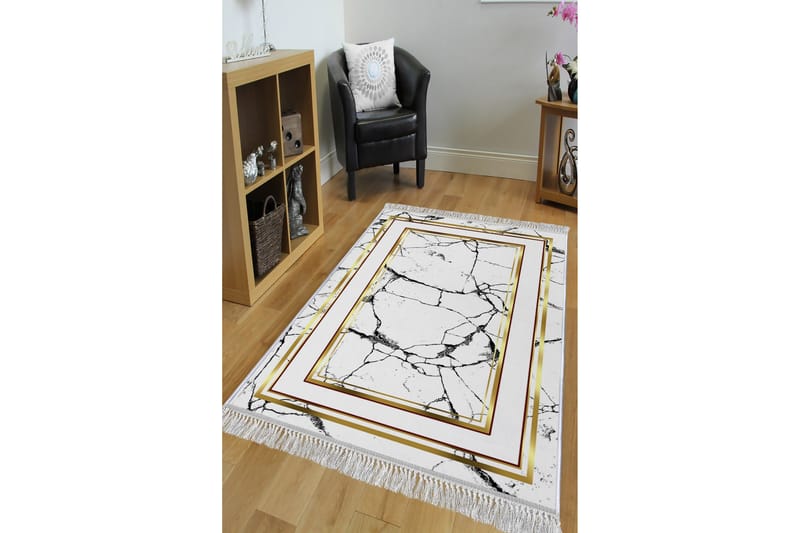Homefesto Tæppe 80x120 cm - Flerfarvet/Velour - Tekstiler - Tæpper - Orientalske tæpper