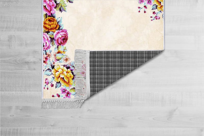 Homefesto Tæppe 80x120 cm - Flerfarvet/Velour - Tekstiler - Tæpper - Orientalske tæpper