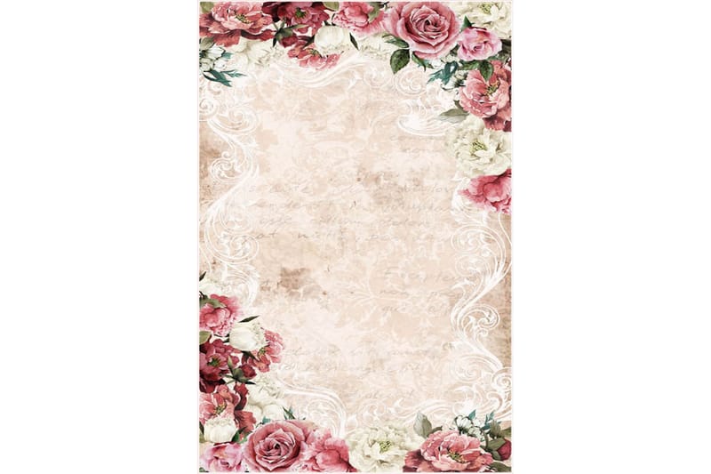 Homefesto Tæppe 80x120 cm - Flerfarvet/Velour - Tekstiler - Tæpper - Orientalske tæpper