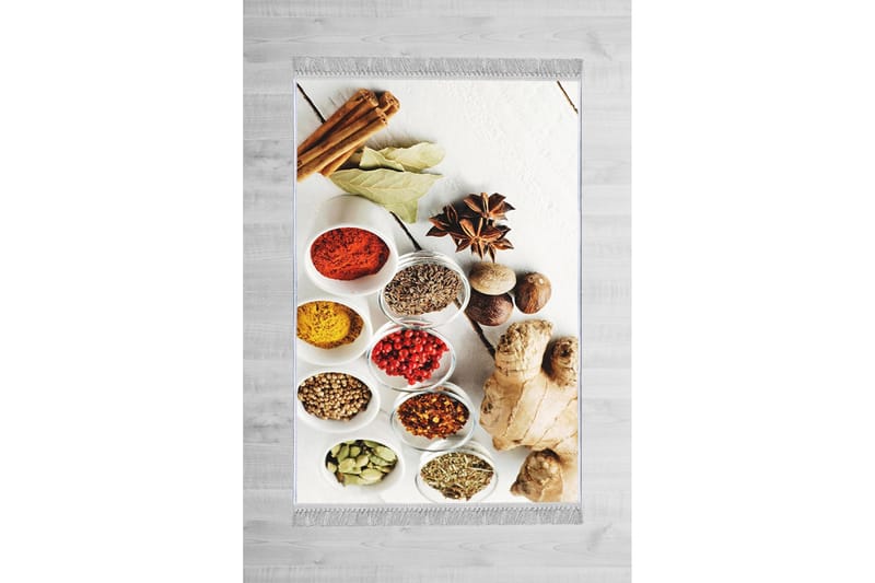 Homefesto Tæppe 80x120 cm - Flerfarvet/Velour - Tekstiler - Tæpper - Orientalske tæpper