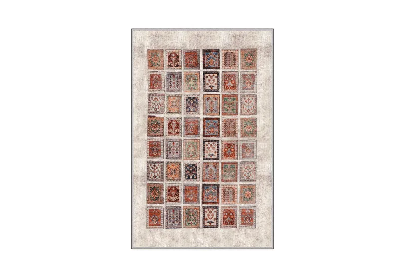 Homefesto Tæppe 80x120 cm - Multifarvet - Tekstiler - Tæpper - Orientalske tæpper