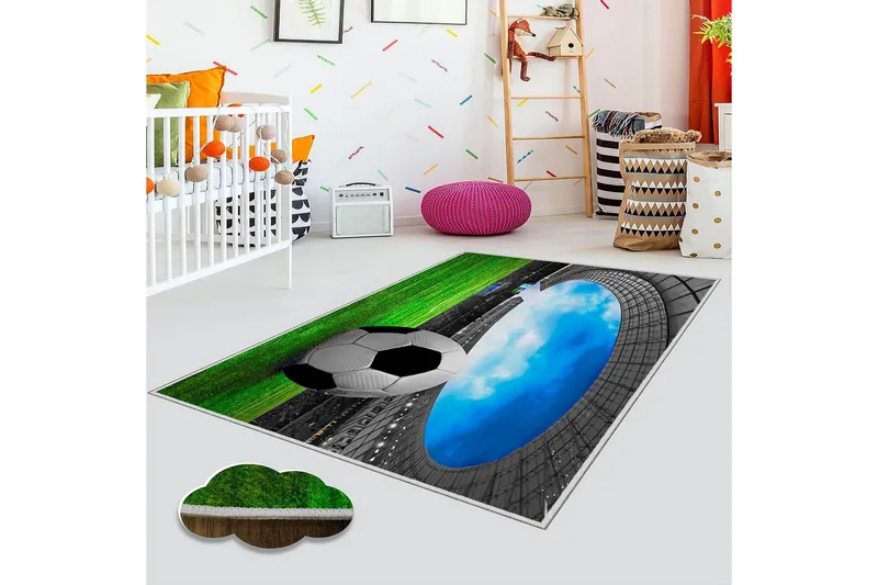 Homefesto Tæppe 80x120 cm - Multifarvet - Tekstiler - Tæpper - Orientalske tæpper