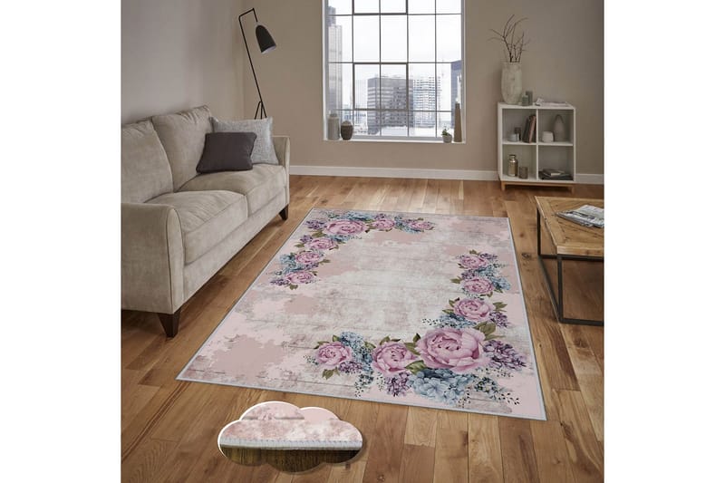 Homefesto Tæppe 80x120 cm - Multifarvet - Tekstiler - Tæpper - Orientalske tæpper