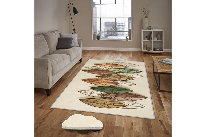 Homefesto Tæppe 80x120 cm - Multifarvet - Tekstiler - Tæpper - Orientalske tæpper