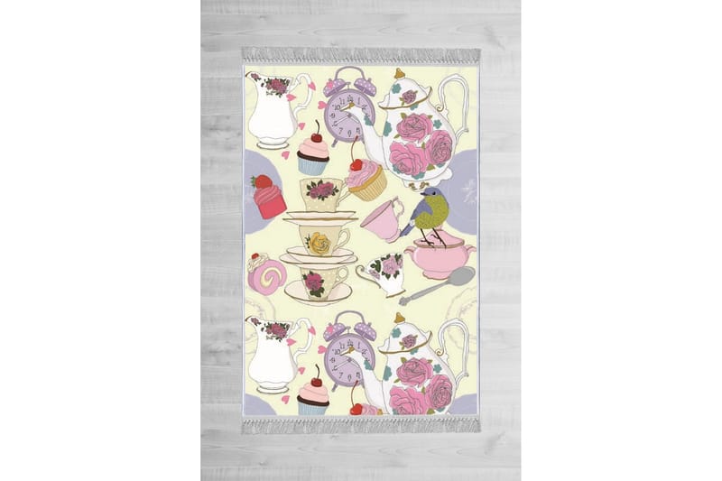 Homefesto Tæppe 80x120 cm, Multifarvet/Fløjl