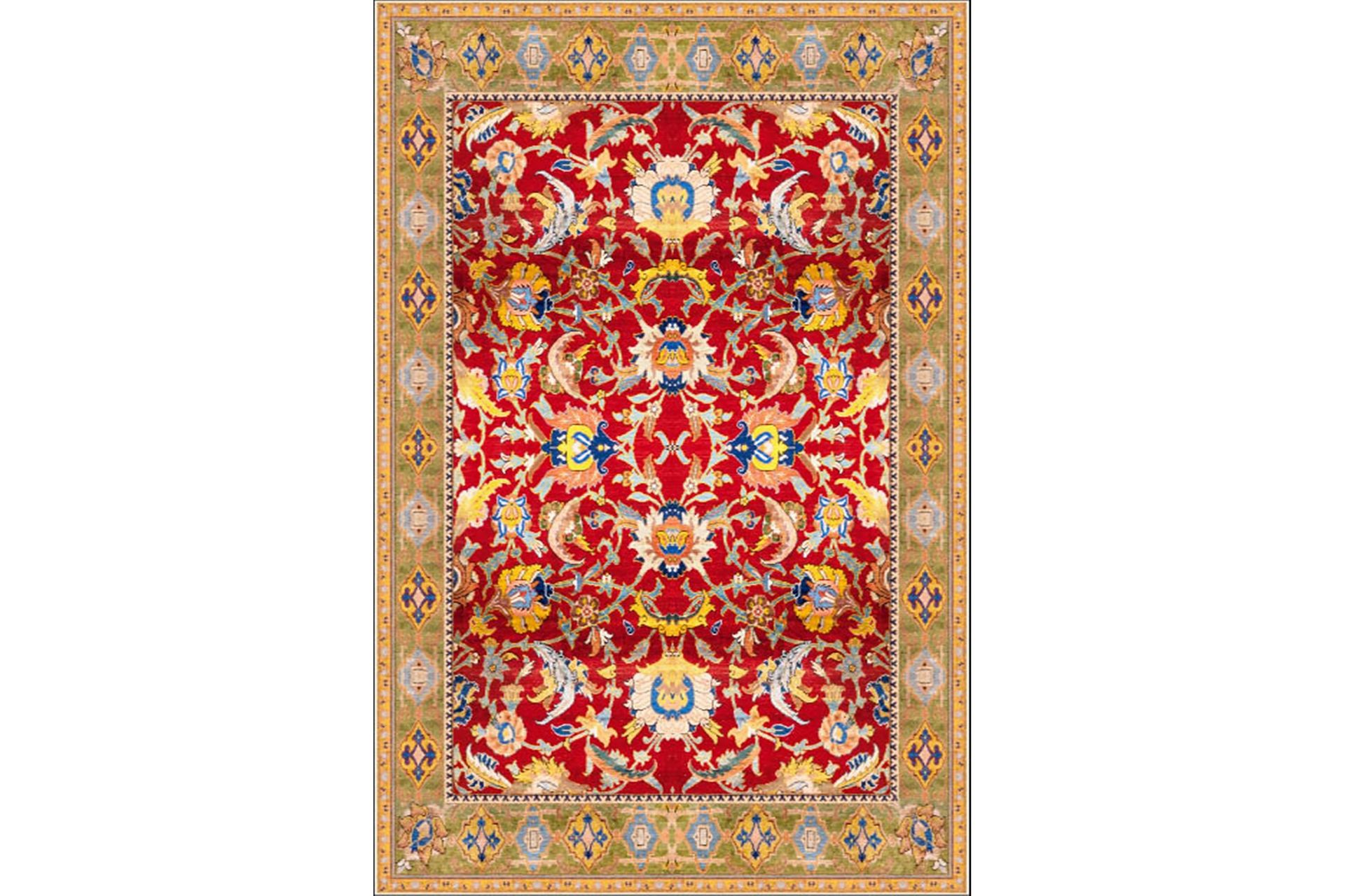 Homefesto Tæppe 80x120 cm - Multifarvet/Fløjl - Tekstiler - Tæpper - Orientalske tæpper