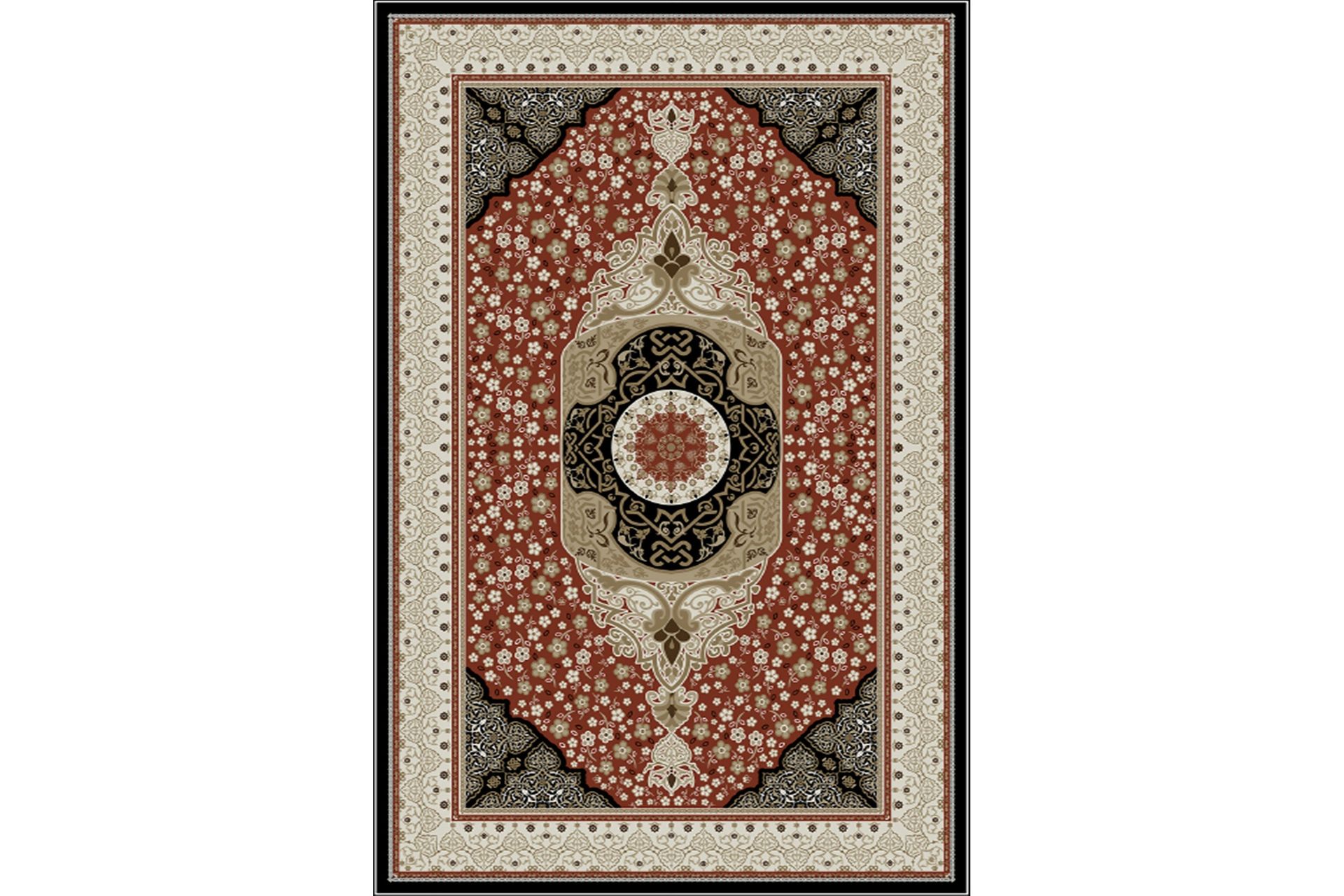 Homefesto Tæppe 80x120 cm - Multifarvet/Fløjl - Tekstiler - Tæpper - Orientalske tæpper
