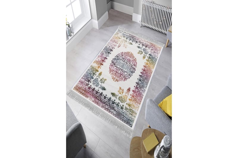 Homefesto Tæppe 80x120 cm - Multifarvet/Fløjl - Tekstiler - Tæpper - Orientalske tæpper