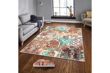 Homefesto Tæppe 80x150 cm - Flerfarvet - Tekstiler - Tæpper - Orientalske tæpper