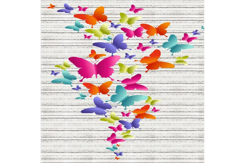 Homefesto Tæppe 80x150 cm - Flerfarvet - Tekstiler - Tæpper - Orientalske tæpper