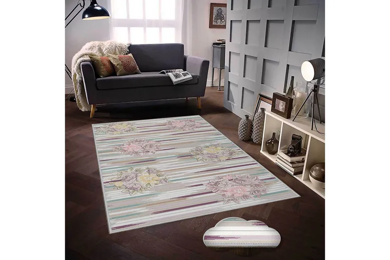 Homefesto Tæppe 80x150 cm, Flerfarvet