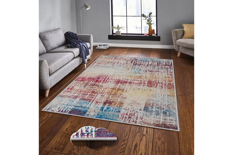 Homefesto Tæppe 80x150 cm, Flerfarvet