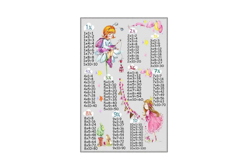 Homefesto Tæppe 80x150 cm, Flerfarvet