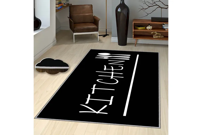 Homefesto Tæppe 80x150 cm - Flerfarvet - Tekstiler - Tæpper - Orientalske tæpper