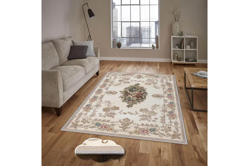 Homefesto Tæppe 80x150 cm - Flerfarvet - Tekstiler - Tæpper - Orientalske tæpper