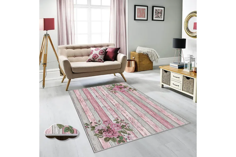 Homefesto Tæppe 80x150 cm, Flerfarvet