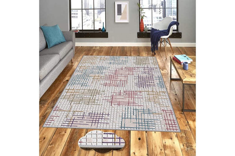 Homefesto Tæppe 80x150 cm, Flerfarvet