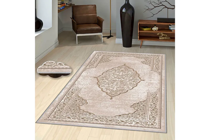 Homefesto Tæppe 80x150 cm - Flerfarvet - Tekstiler - Tæpper - Orientalske tæpper