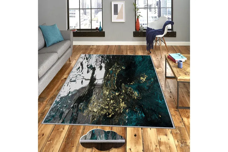 Homefesto Tæppe 80x150 cm, Multifarvet