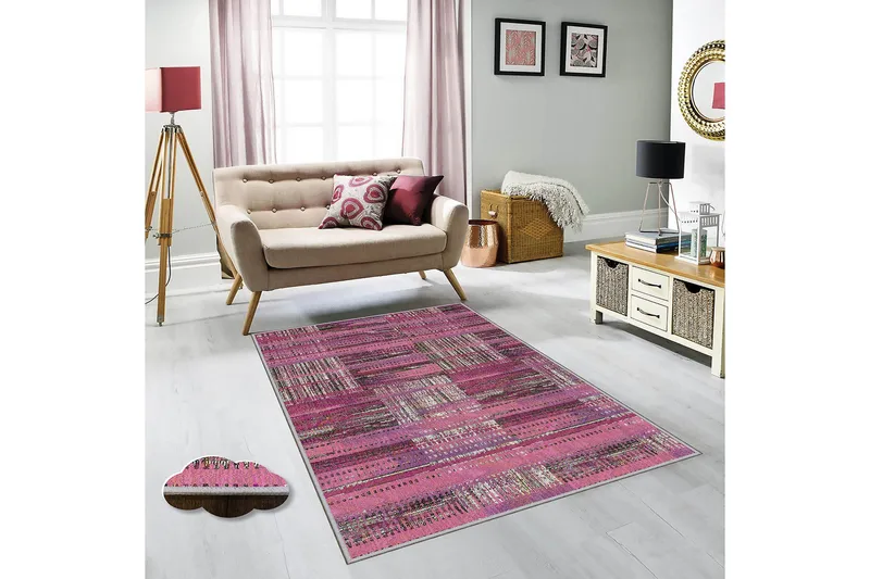 Homefesto Tæppe 80x200 cm, Flerfarvet