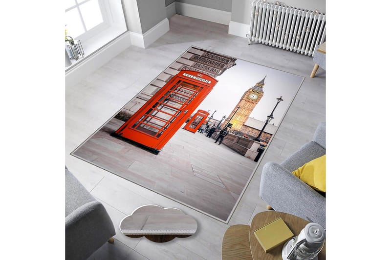 Homefesto Tæppe 80x200 cm - Flerfarvet - Tekstiler - Tæpper - Orientalske tæpper