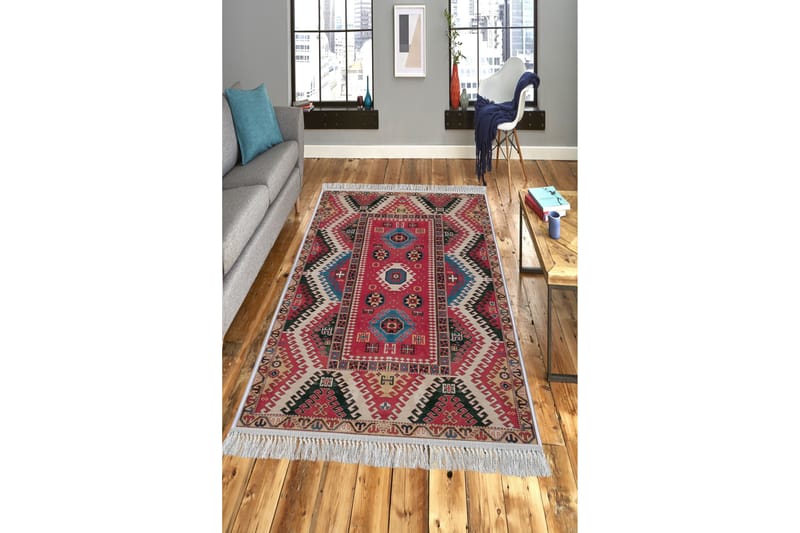Homefesto Tæppe 80x200 cm - Flerfarvet/Velour - Tekstiler - Tæpper - Orientalske tæpper