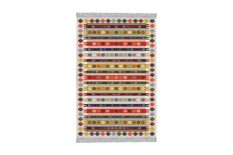 Homefesto Tæppe 80x200 cm, Flerfarvet/Velour