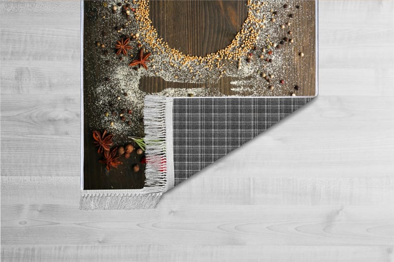 Homefesto Tæppe 80x200 cm, Flerfarvet/Velour