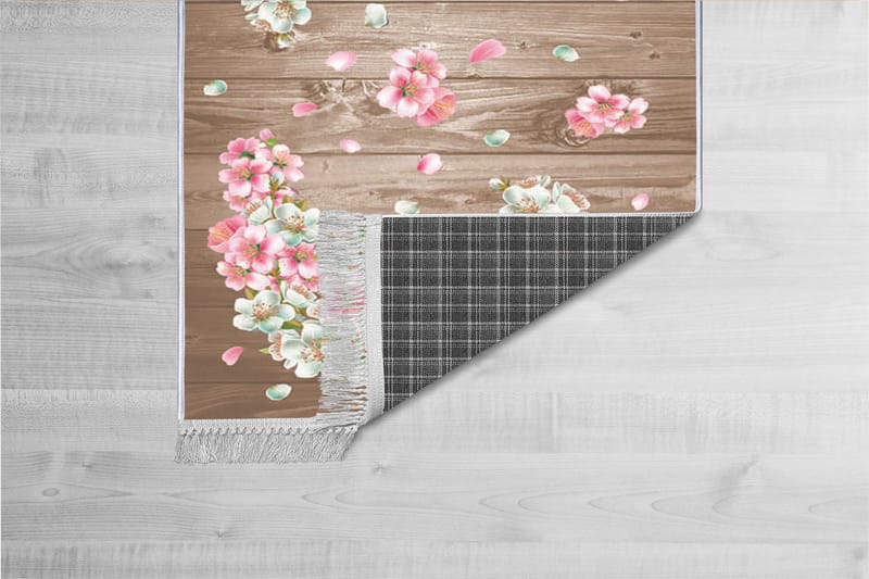 Homefesto Tæppe 80x200 cm, Flerfarvet/Velour