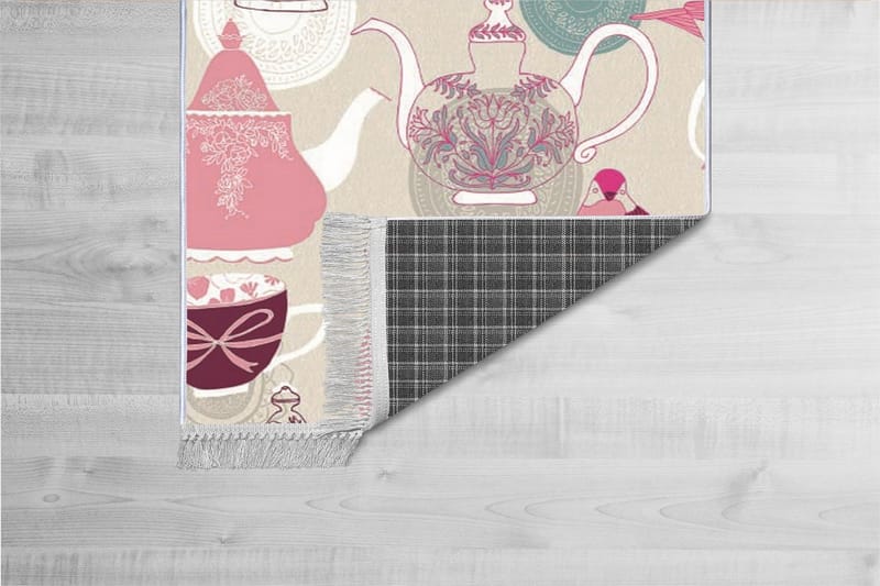 Homefesto Tæppe 80x200 cm, Flerfarvet/Velour