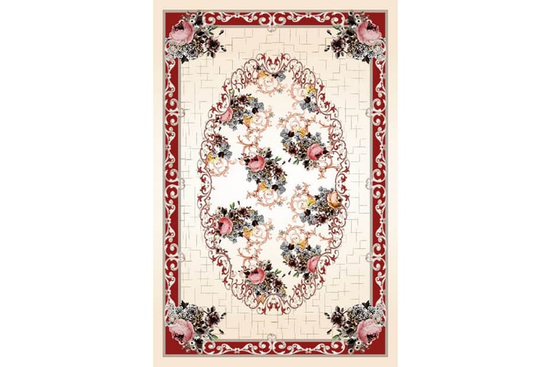 Homefesto Tæppe 80x200 cm - Flerfarvet/Velour - Tekstiler - Tæpper - Orientalske tæpper