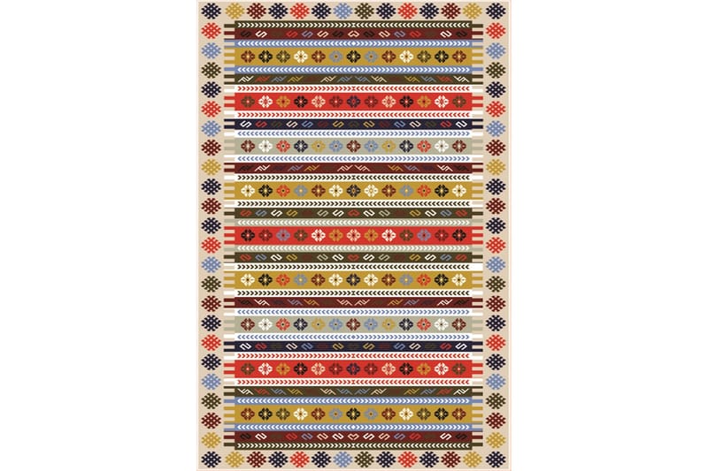 Homefesto Tæppe 80x200 cm - Flerfarvet/Velour - Tekstiler - Tæpper - Orientalske tæpper