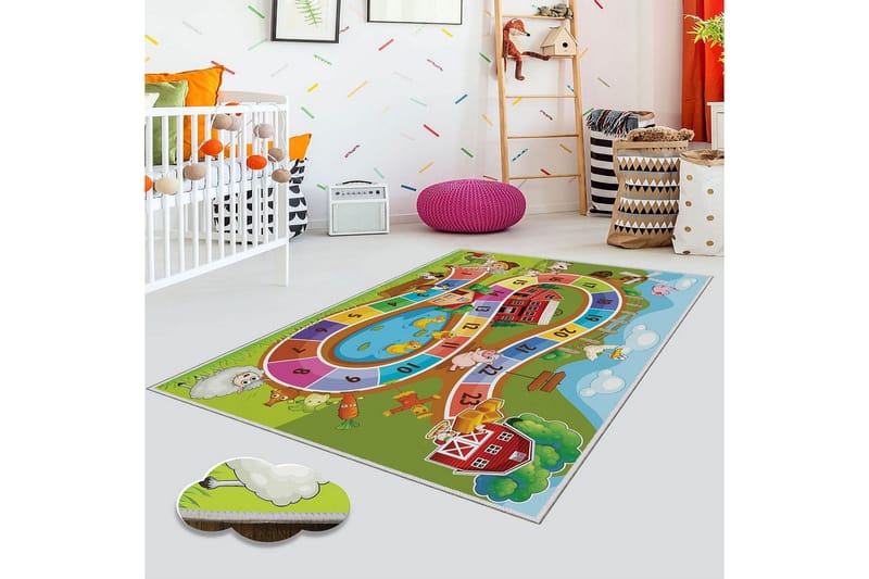 Homefesto Tæppe 80x200 cm, Multifarvet