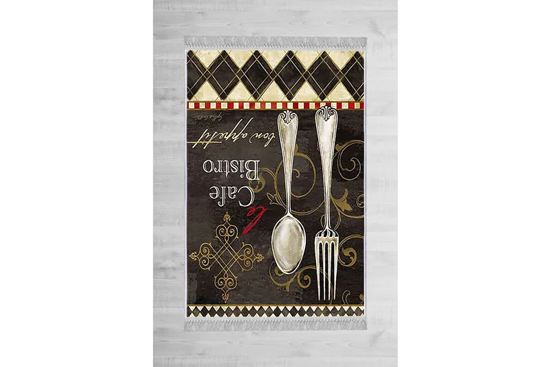 Homefesto Tæppe 80x200 cm, Multifarvet/Fløjl