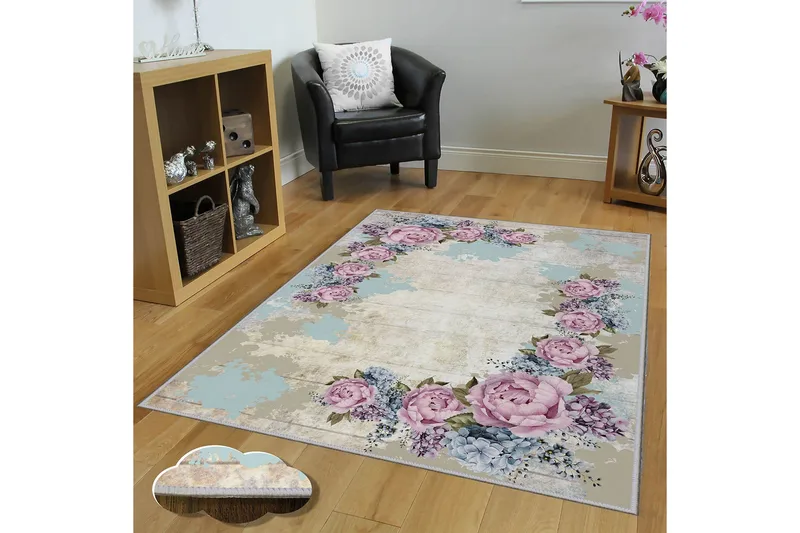 Homefesto Tæppe 80x300 cm, Flerfarvet