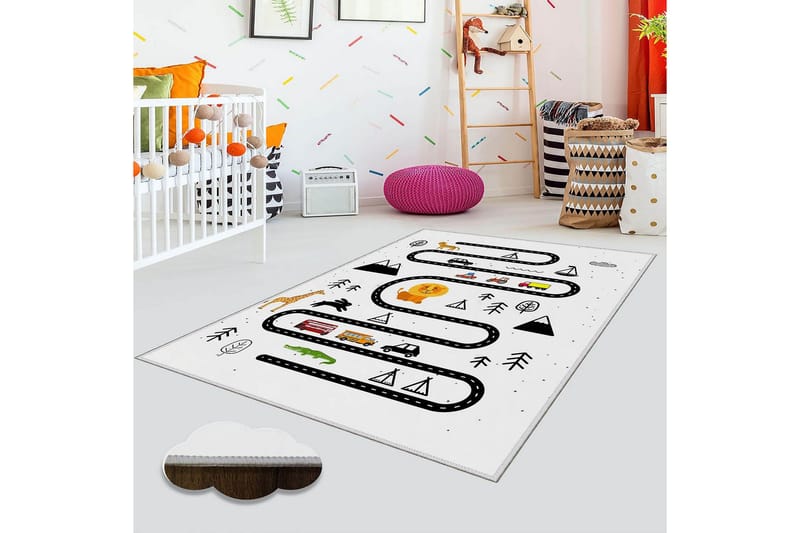 Homefesto Tæppe 80x300 cm, Flerfarvet