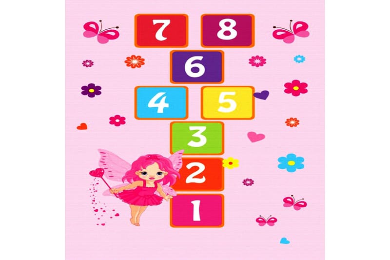 Homefesto Tæppe 80x300 cm, Flerfarvet