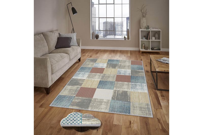 Homefesto Tæppe 80x300 cm, Flerfarvet