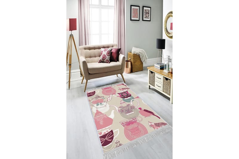 Homefesto Tæppe 80x300 cm - Flerfarvet/Velour - Orientalske tæpper - Persisk tæppe