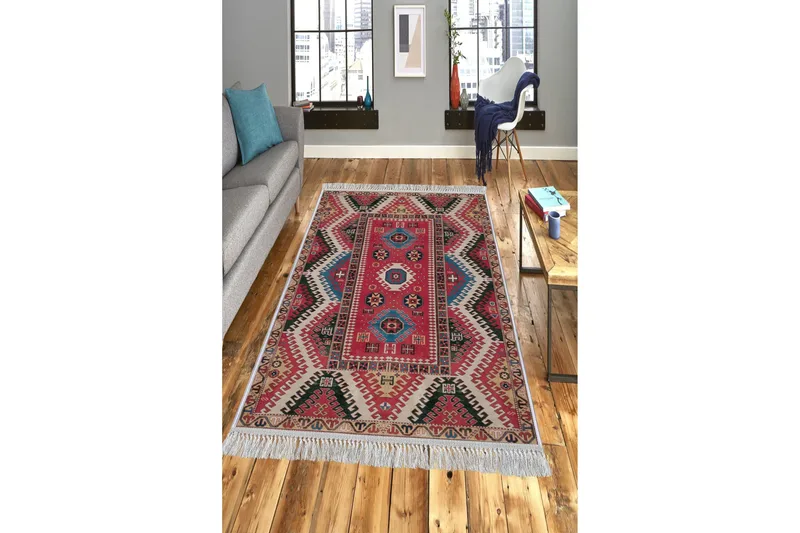 Homefesto Tæppe 80x300 cm, Flerfarvet/Velour