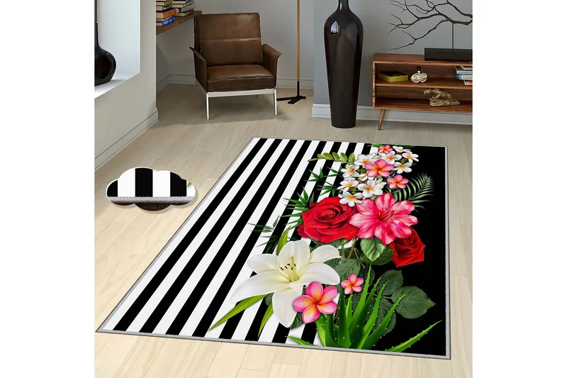 Homefesto Tæppe 80x300 cm, Multifarvet