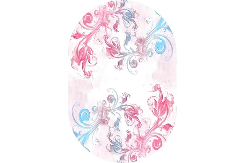 Homefesto Tæppe 80x300 cm - Multifarvet/Fløjl - Tekstiler - Tæpper - Orientalske tæpper