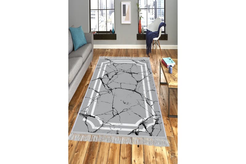 Homefesto Tæppe 80x300 cm, Multifarvet/Fløjl